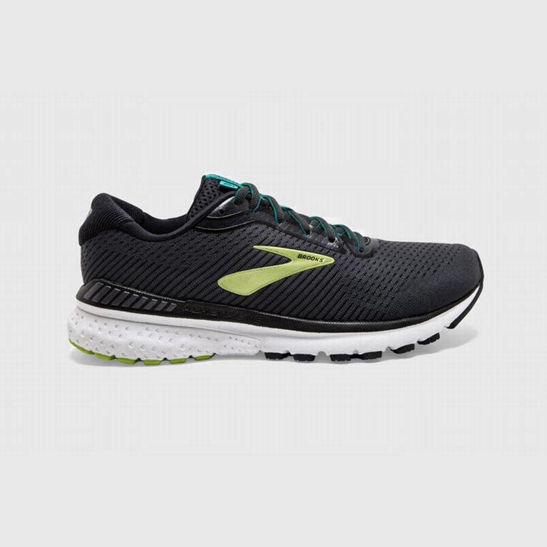 Brooks Adrenaline Gts 20 Australia - Men's Road Running Shoes - Black/Blue/Green (195760-QZH)